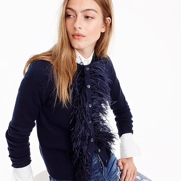 feather cardigan